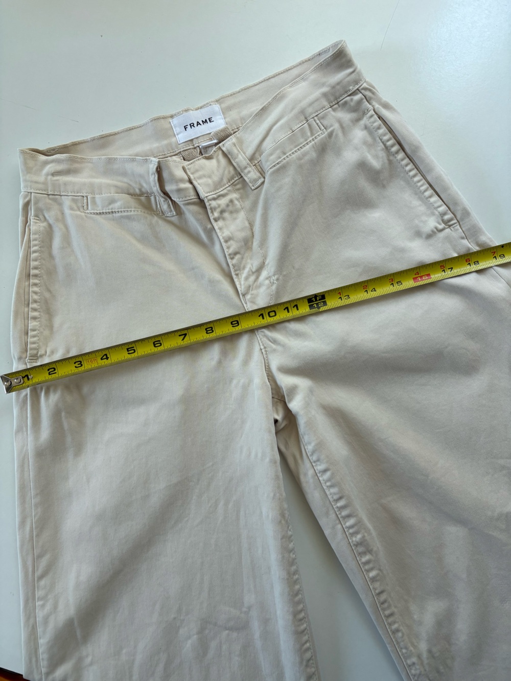 Frame Cream Khakis Wide Leg 26 - Picture 3 of 12